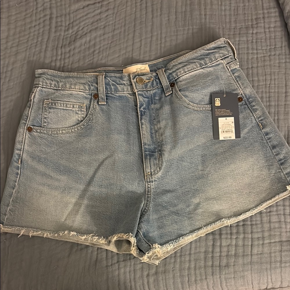 Universal Thread Blue 90s Jean Shorts Distressed Cut-Off Style
